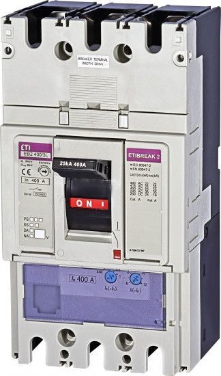 Автоматичний вимикач ETI EB2 400/3L 400А 3р (25кА) RC_4671092 фото