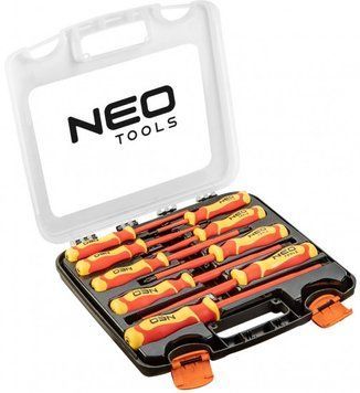 Викрутки Neo Tools, для робіт під напругою 1000 В, набір&nbsp;9 од., SL, PH, кейс RC_04-142 фото