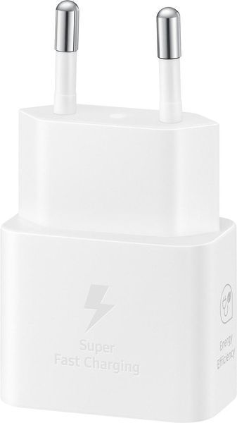 Зарядний пристрій мережевий Samsung 25Вт USB-С, кабель USB-C > USB-C, 1м, білий RC_EP-T2510XWEGEU фото