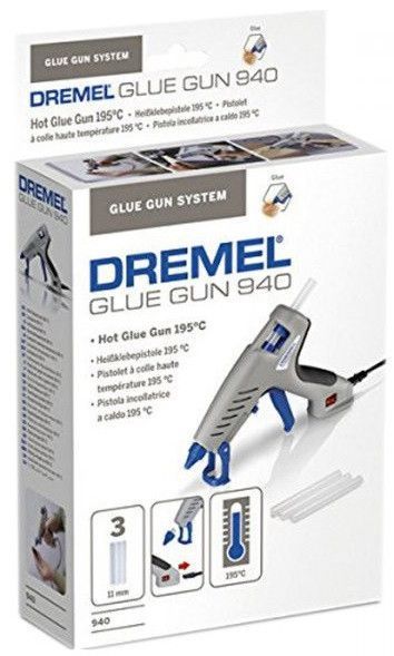 Пистолет клеевой Dremel 940 стержни 11мм 195&deg; 0.24кг RC_F.013.094.0JC фото
