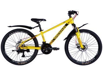 Велосипед AL 24" Discovery QUBE DD CS рама-11,5" жовто-чорний 2025 VT_OPS-DIS-24-334 фото