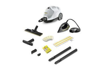 Пароочисник SC 4 EasyFix Iron, 2000Вт, 800мл, 3.5Бар, праска в компл., біло-чорний Karcher RC_1.512-631.0 фото