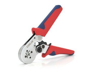 Крімпер CINLINELE HCS8 10SA для обтиску кабельного накінечника, blue-red + набір кабельних наконечників U_23249 фото