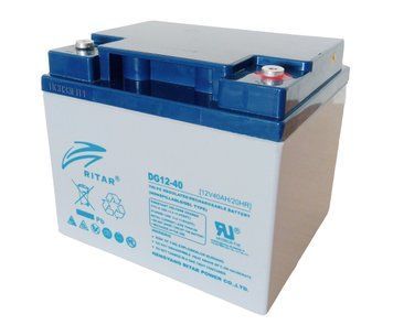 Акумуляторна батарея GEL RITAR DG12-40, Gray Case, 12V 40.0Ah ( 198 х 166 х 169 (169) ) Q1/60 U_02518 фото
