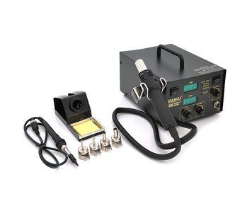 Паяльная станция BAKKU BK852D+ компрессорная, цифровая индикация, фен, паяльник (325*275*202) 4,46 кг U_00761 фото