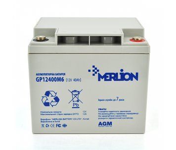 Аккумуляторная батарея MERLION AGM GP1240M6 12V 40Ah (196х165х175) U_6016 фото