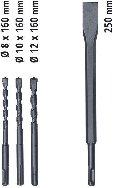 Перфоратор Einhell TC-RH 800 4F Kit SDS-plus 620Вт 2.2Дж кейс 2.86кг RC_4257992 фото