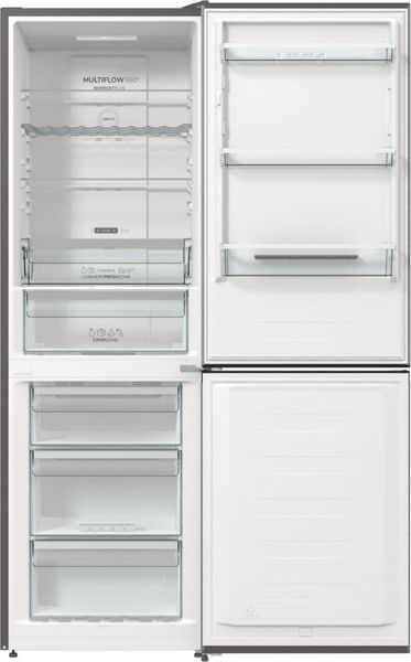 Холодильник с нижн. мороз. камерой Gorenje, 185х60х60см, 2 двери, 203(99)л, А++, Total NF, Зона св-ти, Снаруж. RC_NRK6192AXL4 фото