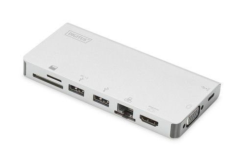 Док-станція DIGITUS Travel USB-C, 8 Port RC_DA-70866 фото