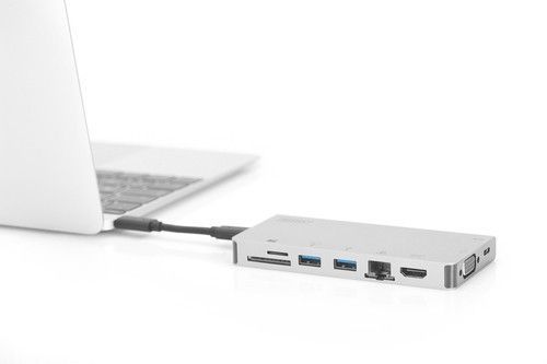 Док-станція DIGITUS Travel USB-C, 8 Port RC_DA-70866 фото