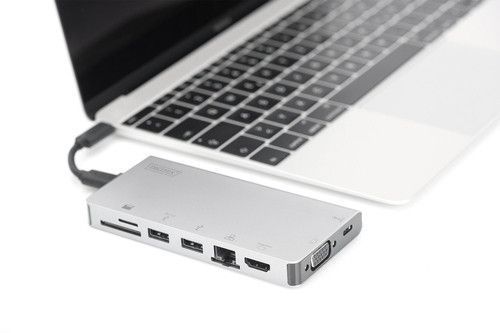 Док-станція DIGITUS Travel USB-C, 8 Port RC_DA-70866 фото