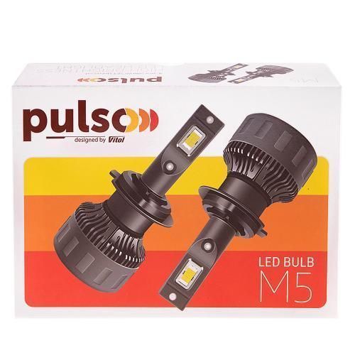 Лампы PULSO M5/H4/LED-chips CSP 9-16v 2*100w 26000Lm 6500K (M5 - H4) OL_53615 фото
