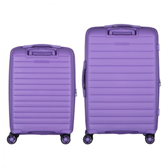 Набір валіз 2E, Aero, поліпропілен, (M+S), TSA, 4 колеса, EXP, лавандовий RC_2E-SPP-AERO-SET2-LV фото