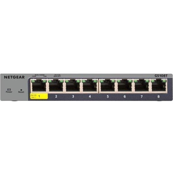 Комутатор NETGEAR GS108T 8xGE, керований L2 RC_GS108T-300PES фото