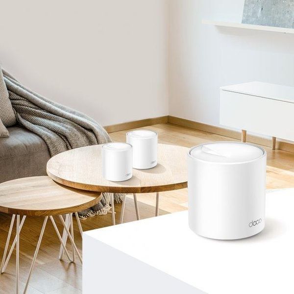 Система WiFi-Mesh TP-LINK Deco X60 AX5400, 1xGE LAN, 1xGE WAN, 1мод RC_DECO-X60-1-PACK фото