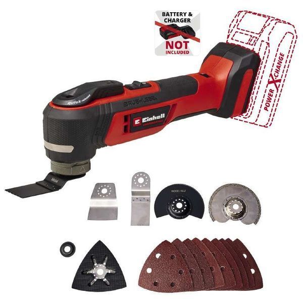 Einhell Многофункциональный инструмент аккумуляторный TP-MG 18 Li BL - Solo PXC 18В 11000-20000кол&middot;мин угол RC_4465190 фото