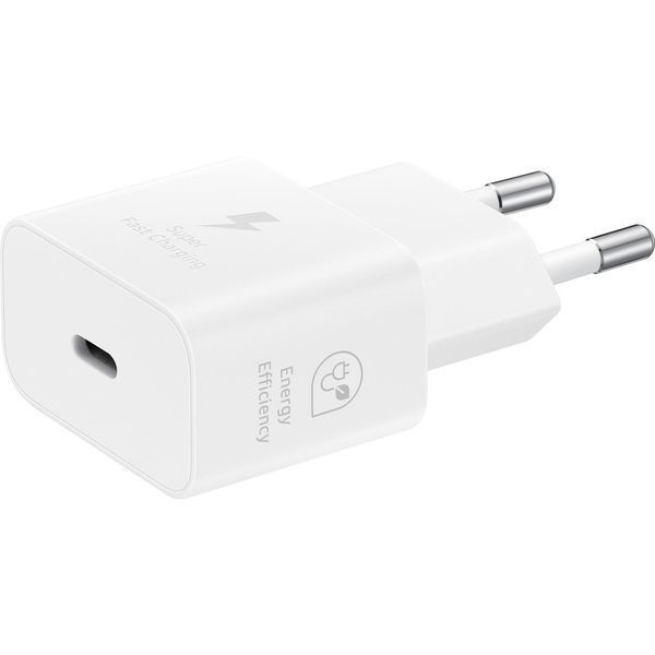 Зарядний пристрій мережевий Samsung 25Вт USB-С, кабель USB-C > USB-C, 1м, білий RC_EP-T2510XWEGEU фото