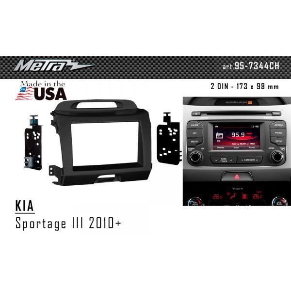 Переходная рамка Metra 95-7344CH для KIA Sportage III 2010-2016 AV_95-7344CH фото