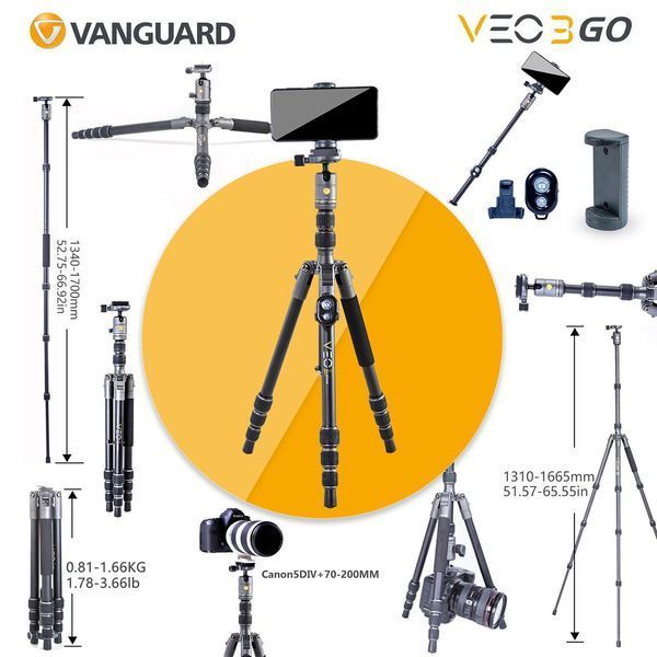 Штатив Vanguard VEO 3GO 265HCB (VEO 3GO 265HCB) DS_DAS302775 фото