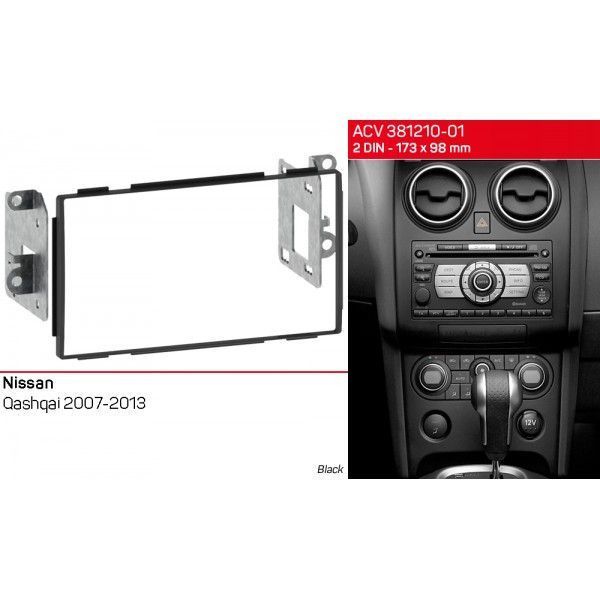 Перехідна рамка ACV 381210-01 для Nissan Qashqai 2007-2013 AV_381210-01 фото