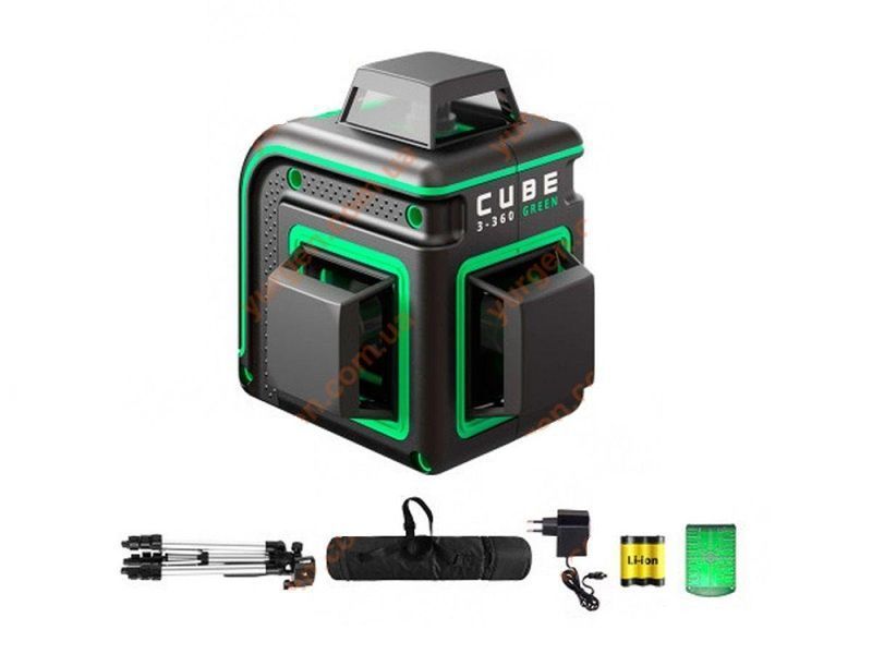 Лазерний нівелір ADA CUBE 3-360 GREEN PROFESSIONAL EDITION А00573 HY_90113365 фото