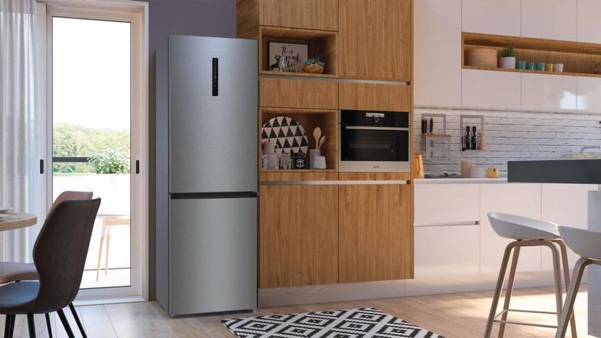 Холодильник с нижн. мороз. камерой Gorenje, 185х60х60см, 2 двери, 203(99)л, А++, Total NF, Зона св-ти, Снаруж. RC_NRK6192AXL4 фото