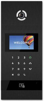 Панель виклику BAS-IP AA-12FB, багатоабонентська, 1.3MP, 90 градусів, переадресація, безконтактна картка, чорний RC_AA-12FB_B фото
