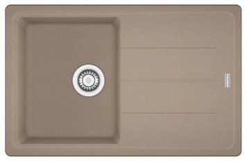 Мойка кухонная Franke Basis, фрагранит, прямоугольник, с крылом, 780х500х200мм, чаша &ndash; 1, накладная, BFG RC_114.0306.793 фото