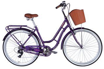 Велосипед AL 28" Dorozhnik CORAL Vbr FR рама-19" фіолетово-синій 2025 VT_OPS-D-28-532 фото