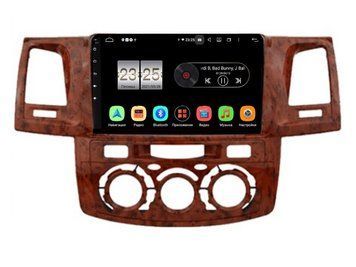 Штатна автомагнітола FORS.auto FS 1 LITE для Toyota Fortuner/Vigo/Hilux (9 inch, Manual AC, wooden) 2007-2014 FA_FS-1453 фото