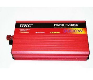 Инвертор напряжения UKC 3000ВА(1500Вт), 12/220V approximated, 2 универсальные розетки U_02521 фото