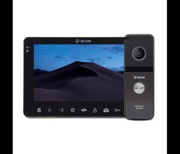 Комплект видеодомофон и вызывная панель BCOM BD-780FHD Black Kit 7 дюймов U_33398 фото