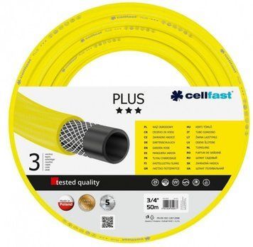 Шланг садовый Cellfast PLUS, 3/4', 50м, 3 слоя, до 25 Бар, -20&hellip;+60&deg;C RC_10-221 фото