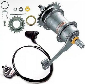 Втулка задняя Al 36H 14G CP мм SHIMANO NEXUS Inter-3 с комплектом SL-3S41 EALS 2150 mm VT_HUBR-Al-082 фото