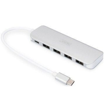Digitus Концентратор USB Type-C, 4xUSB 3.0 + функція зарядного пристрою RC_DA-70242-1 фото