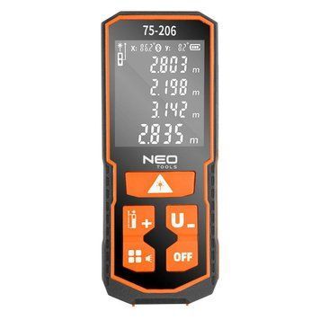 Tools Далекомір лазерний, 0.05-100м, &plusmn;2мм, 0.96кг Neo RC_75-206 фото