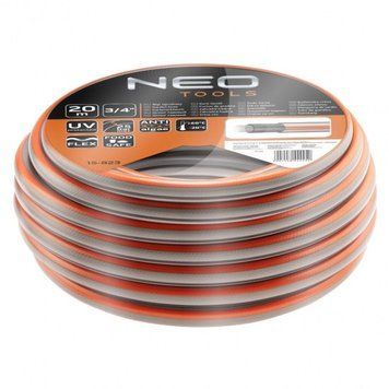 Шланг садовый Neo Tools Optima, 3/4", 20м, 4 слоя, до 25бар, -20&hellip;+60&deg;C RC_15-823 фото