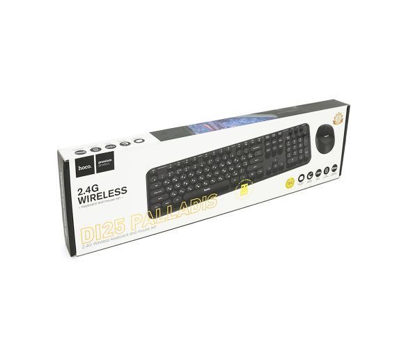 Комплект беспроводной KB+Mouse HOCO DI25, USB, (Eng / Укр / Pyc), Box U_38846 фото