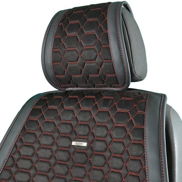 Комплект преміум накидок для сидінь BELTEX Monte Carlo, black-red LI_BX81110 фото