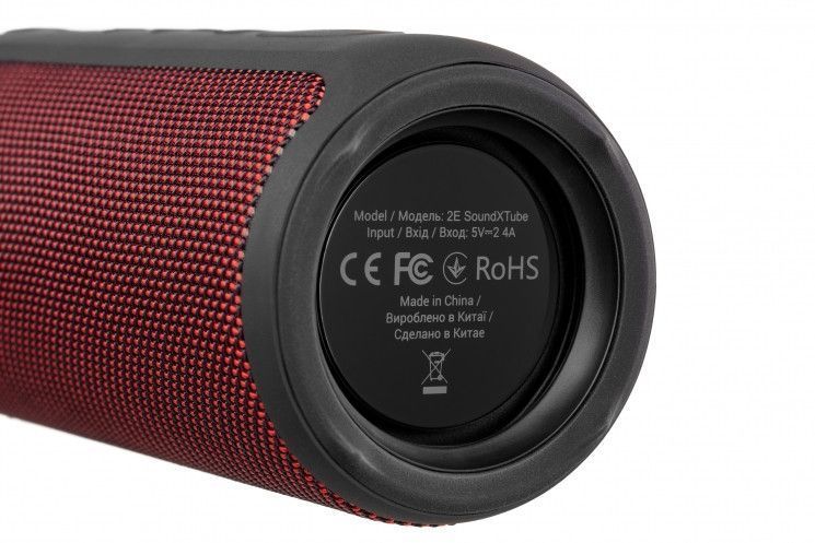 Акустическая система 2E SoundXTube TWS, MP3, Wireless, Waterproof Red RC_2E-BSSXTWRD фото