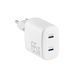 Мережевий зарядний пристрій Brevia ePowerGaN PD65W 2xUSB-C білий LI_44065GDCW фото 2