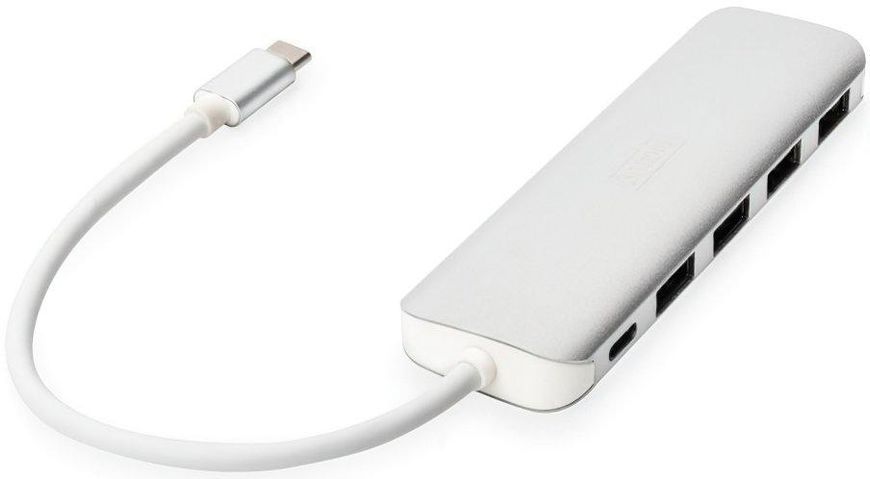 Digitus Концентратор USB Type-C, 4xUSB 3.0 + функція зарядного пристрою RC_DA-70242-1 фото