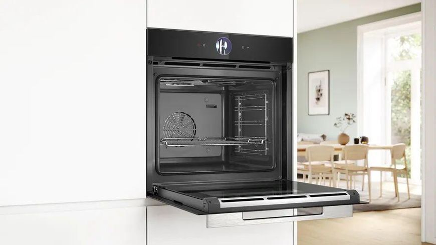 Духова шафа Bosch електрична, 71л, A+, дисплей, конвекція, чорний RC_HBG7361B1 фото