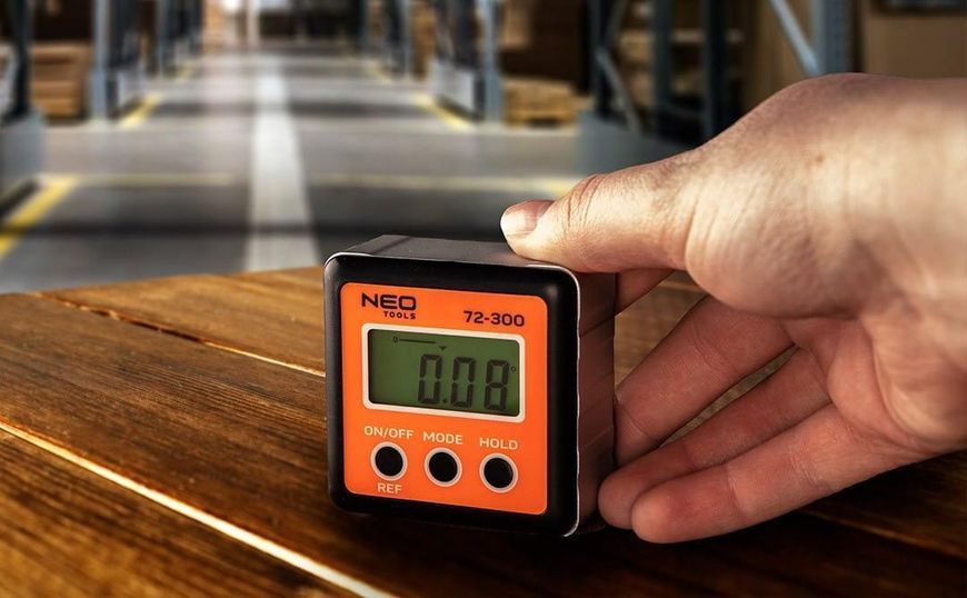 Кутомір Neo Tools, &plusmn;0.1град, 4 одиниці вимірів, магніт RC_72-300 фото