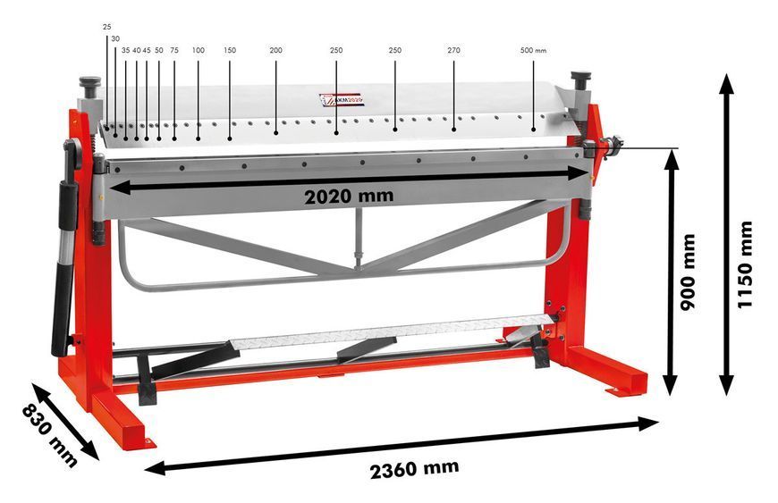 Листозгинальний верстат Holzmann AKM 2020 KM_AKM2020 фото