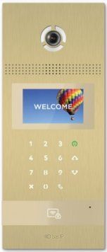 Панель виклику BAS-IP AA-12FB, багатоабонентська, 1.3MP, 90 градусів, переадресація, безконтактна картка, золотий RC_AA-12FB_G фото