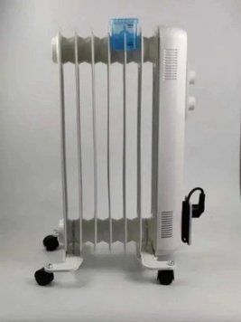 Обігрівач масляний RM Electric, 15м2, 1500Вт, мех. упр-ня, 7 секцій, зволожувач, білий RC_RM-02001E фото