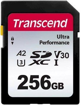 Карта памяти SD 256GB C10 UHS-I U3 A2 R160/W90MB/s 4K Transcend RC_TS256GSDC340S фото