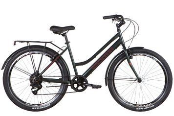 Велосипед ST 26" Discovery PRESTIGE WOMAN Vbr рама-17" темно-зеленый с багажником зад St, с крылом St 2022 VT_OPS-DIS-26-468 фото
