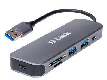 USB-концентратор D-Link DUB-1325 2xUSB3.0, 1xUSB TypeC, 1xSD, 1x-microSD, USB 3.0 RC_DUB-1325 фото